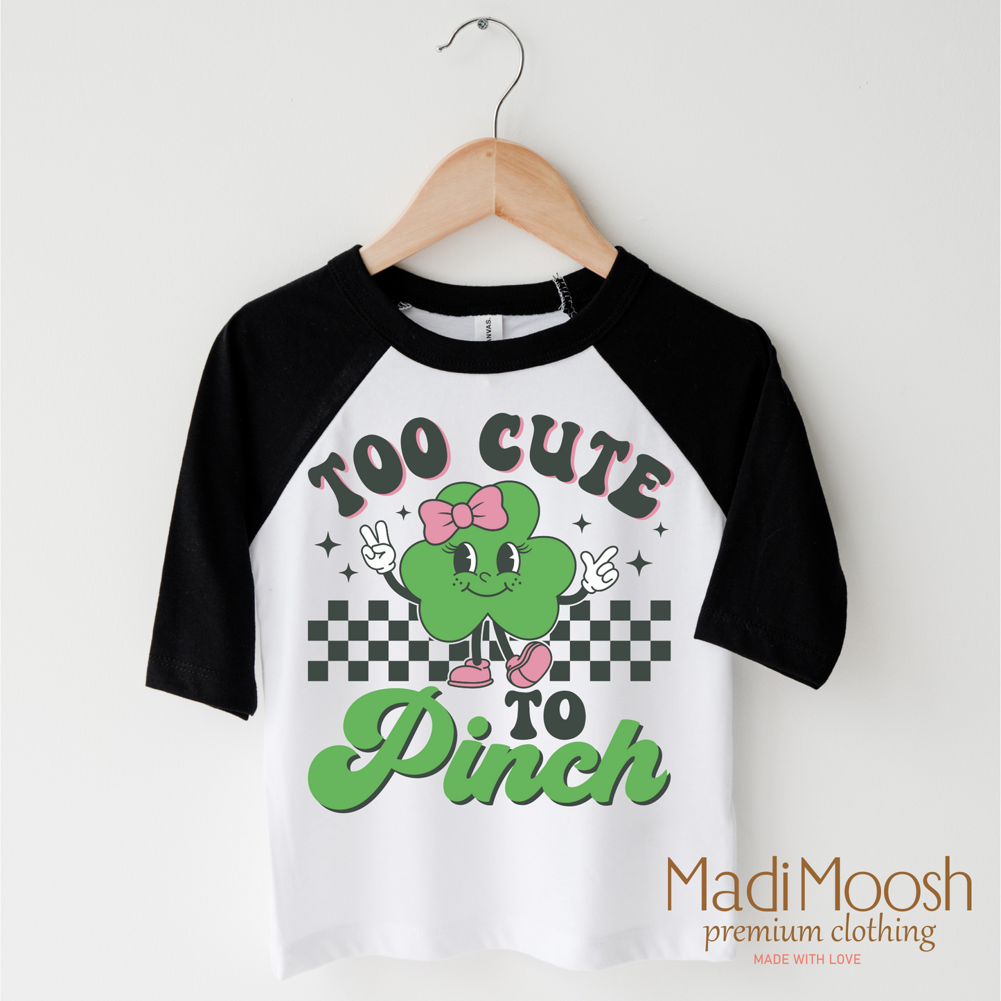 Too Cute To Pinch St. Patrick's Day Shirt - Kids St. Patrick's Day Tee