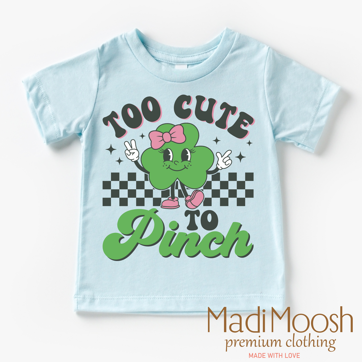 Too Cute To Pinch St. Patrick's Day Shirt - Kids St. Patrick's Day Tee