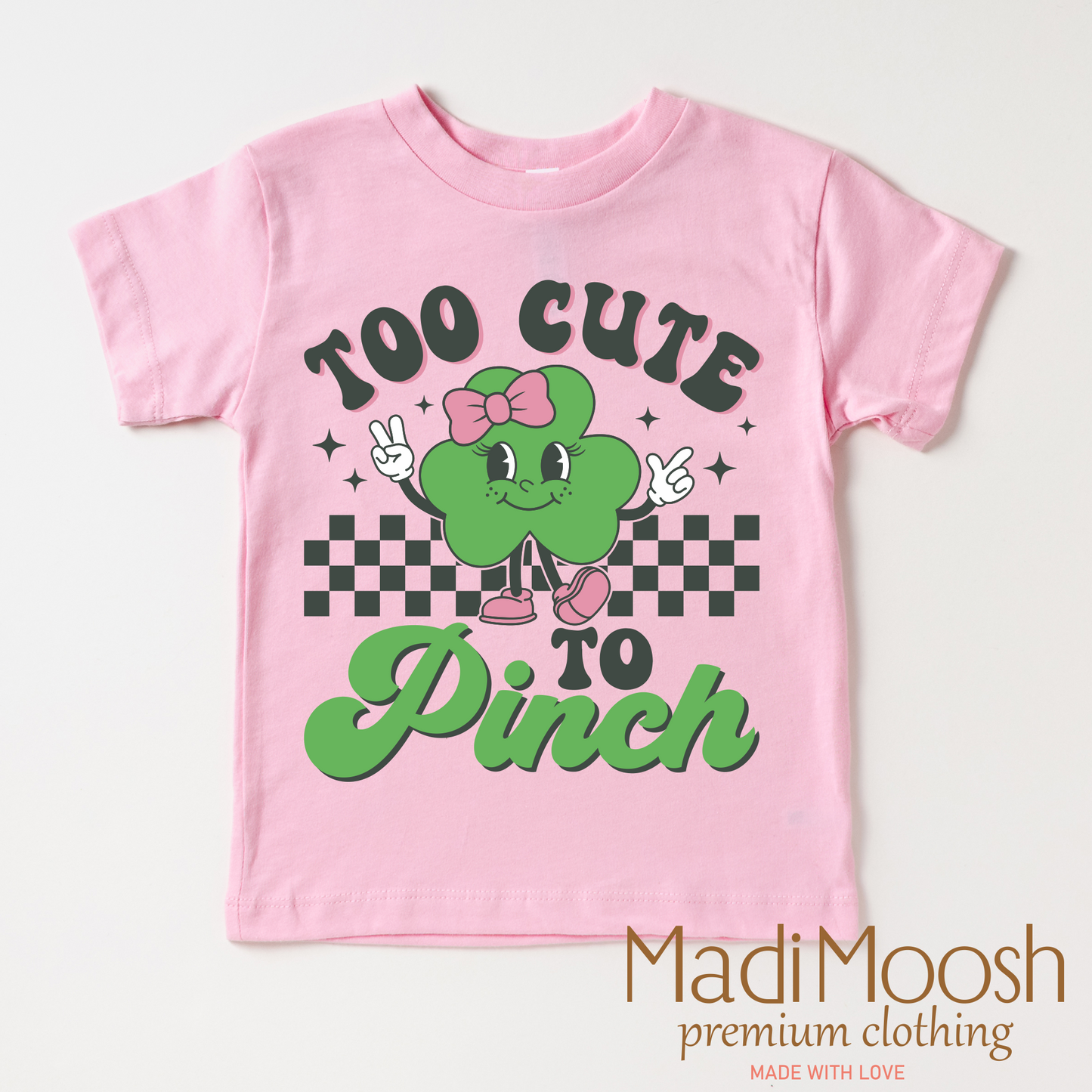 Too Cute To Pinch St. Patrick's Day Shirt - Kids St. Patrick's Day Tee