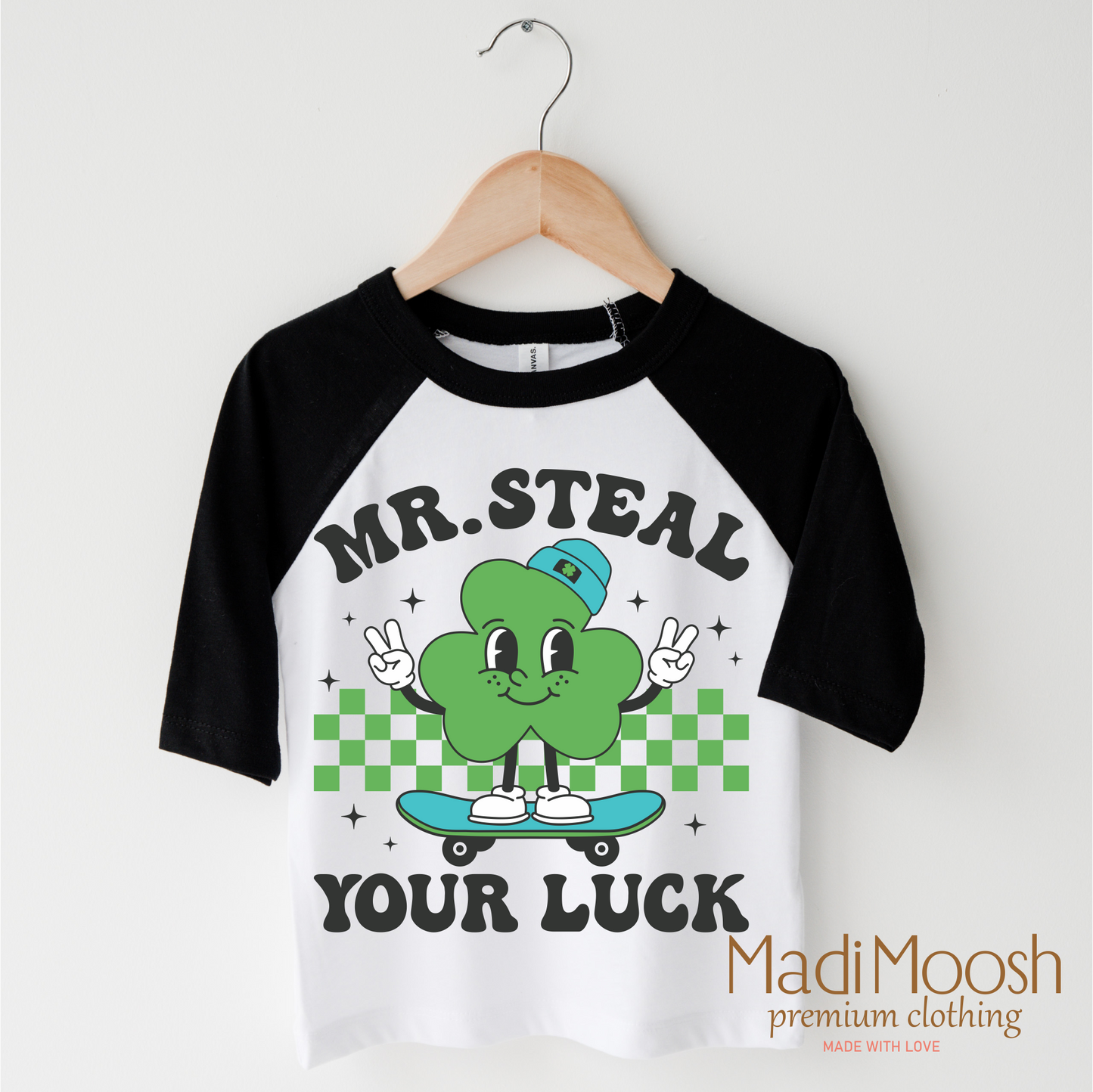 Mr. Steal Your Luck St. Patrick's Day Shirt - St. Patrick's Day Kids Tee
