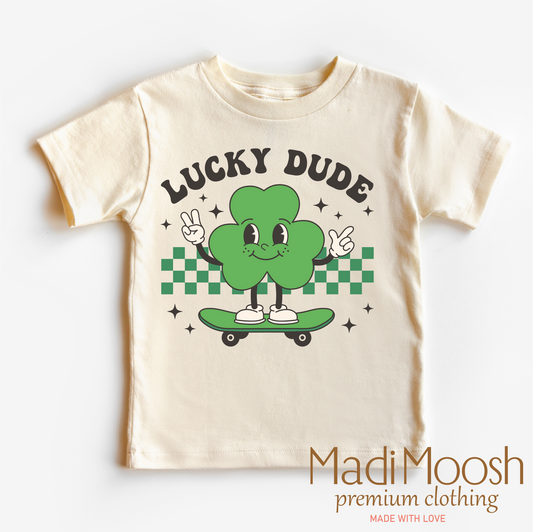 Lucky Dude St. Patrick's Day Shirt - Kids St. Patrick's Day Tee