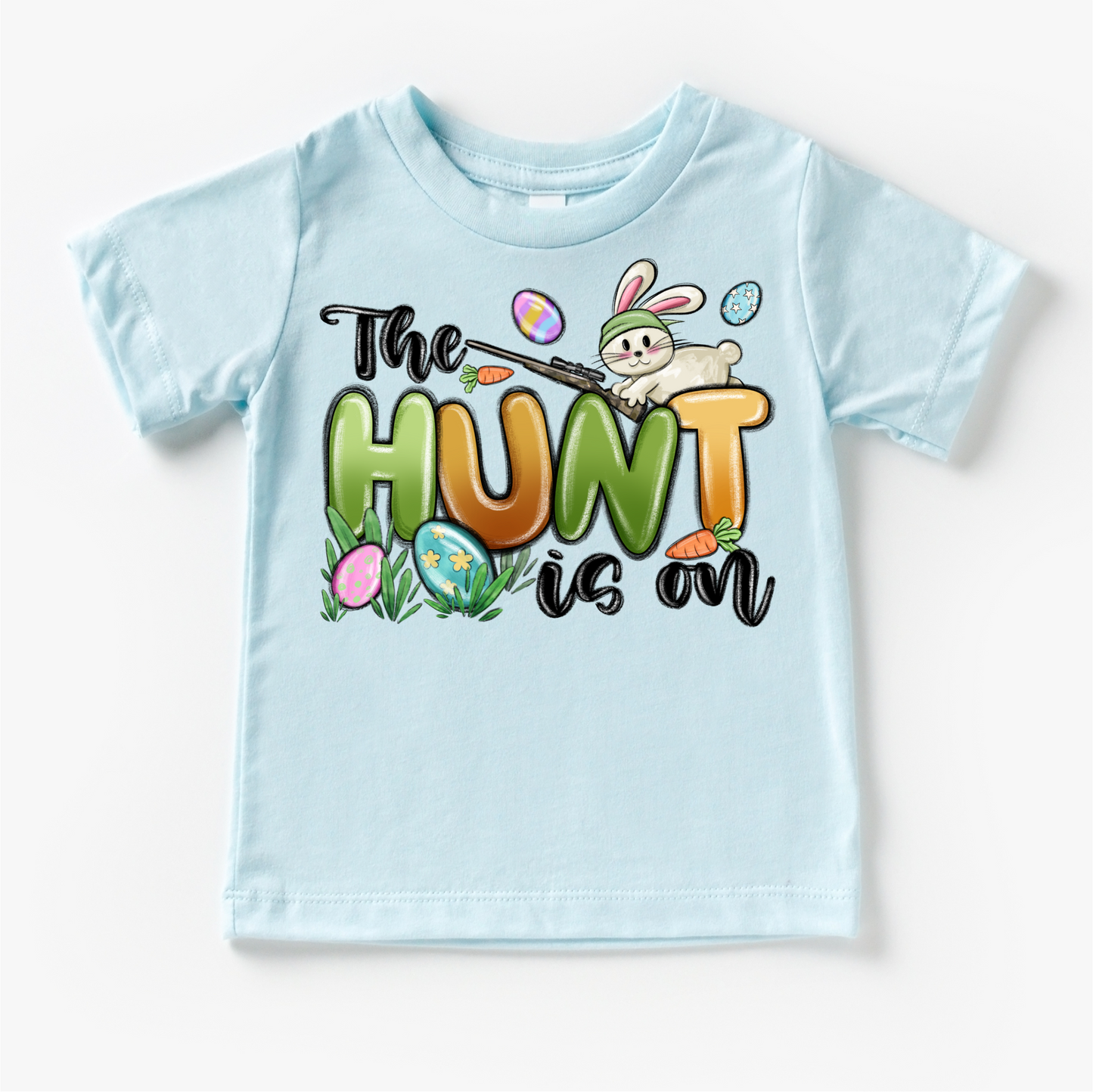 On The Hunt Easter Bunny Shirt - Kids Easter Egg Hunt Tee