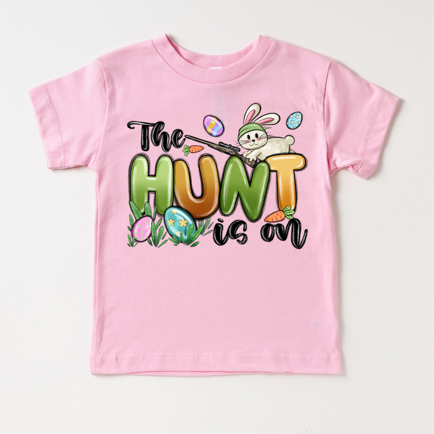On The Hunt Easter Bunny Shirt - Kids Easter Egg Hunt Tee