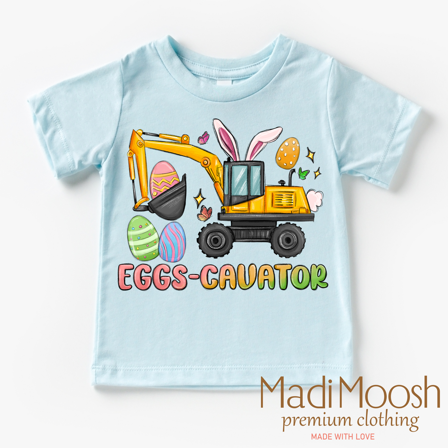 Excavator Easter Shirt - Eggs Cavator Easter Tee
