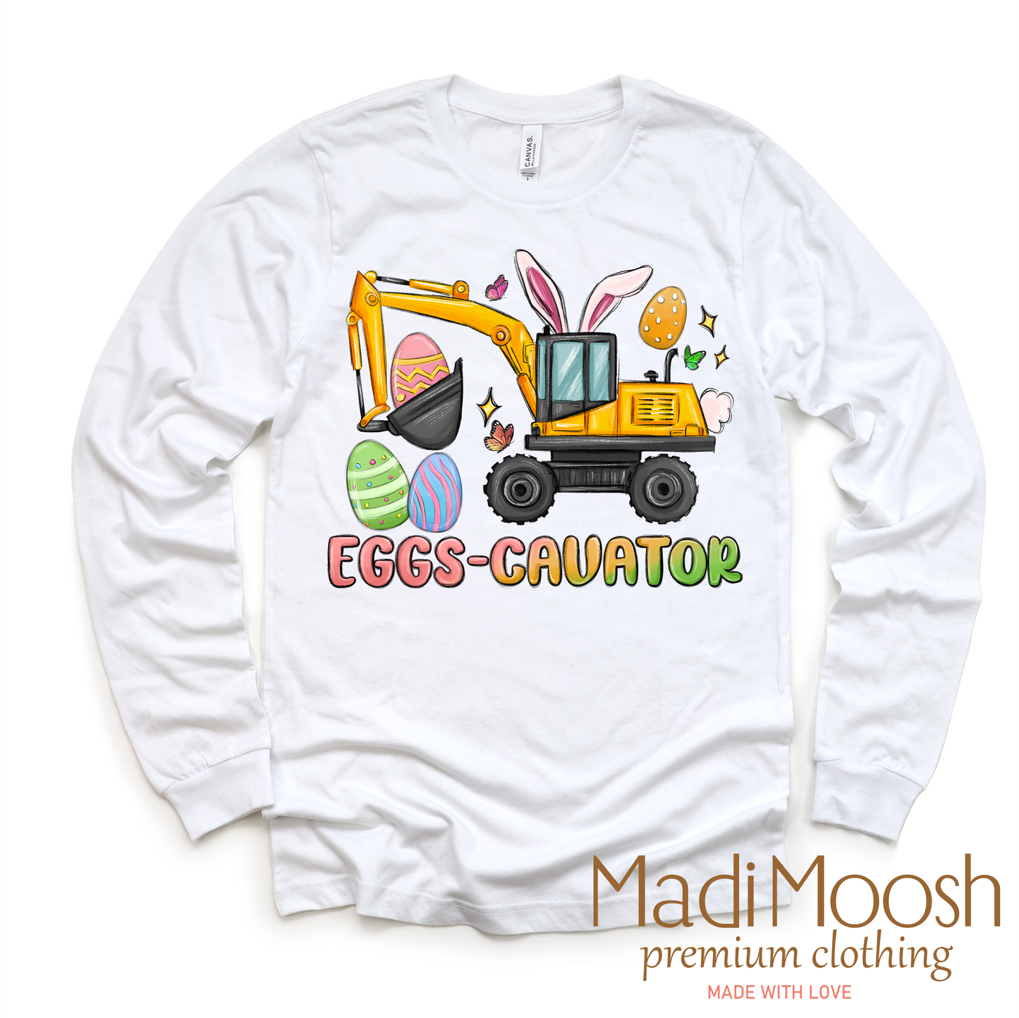 Excavator Easter Shirt - Eggs Cavator Easter Tee