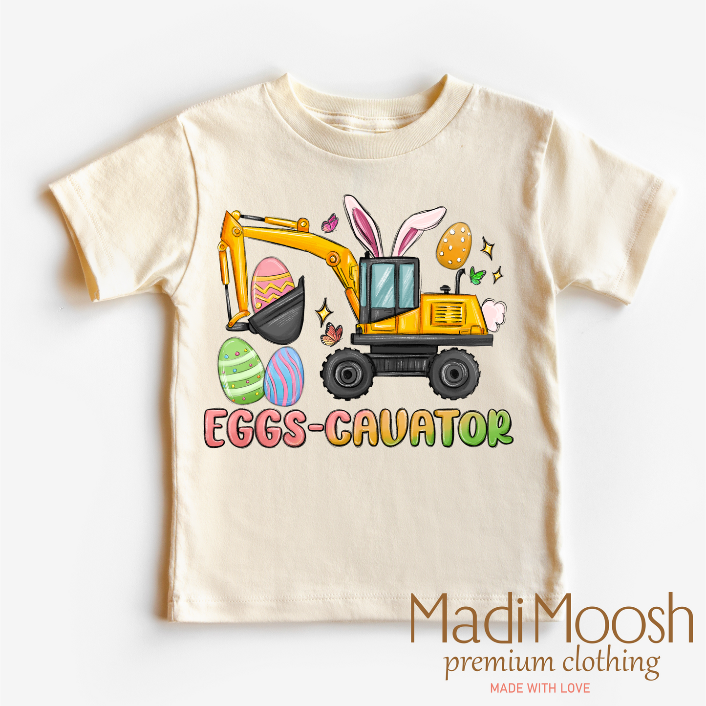 Excavator Easter Shirt - Eggs Cavator Easter Tee