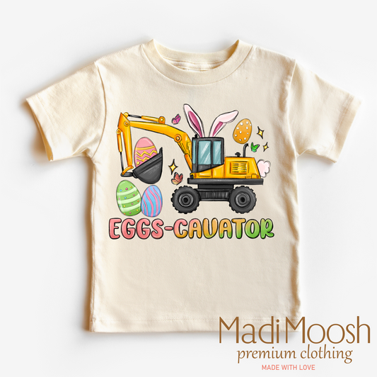 Excavator Easter Shirt - Eggs Cavator Easter Tee