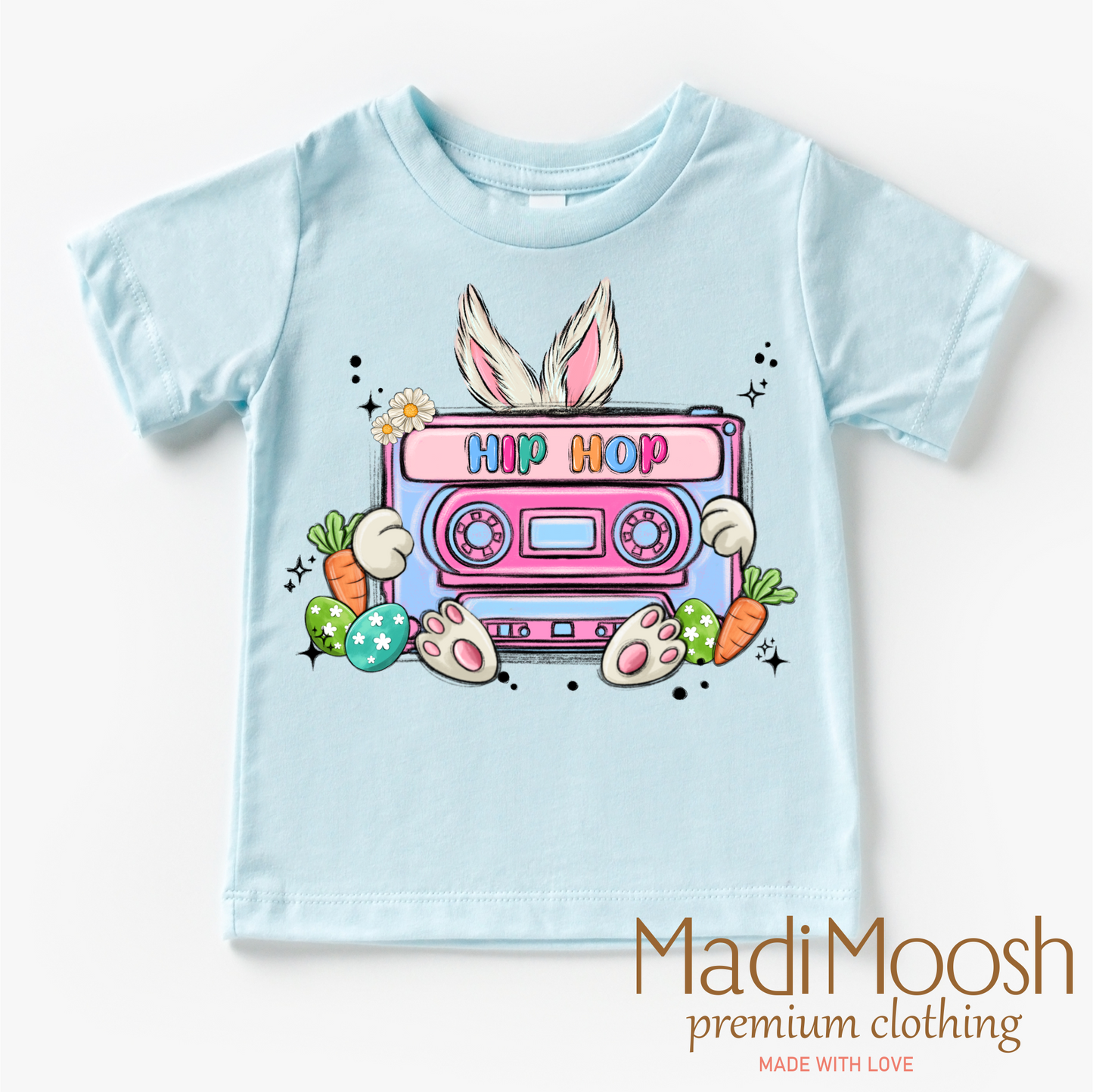 Hip Hop Easter Bunny Shirt - Kids Retro Easter Tee