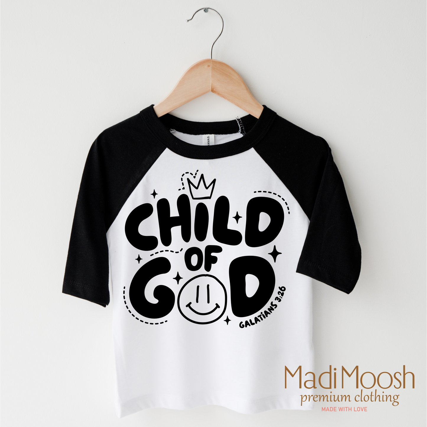 Child Of God Christian Shirt Bella Canvas Cotton Tee Madi Moosh