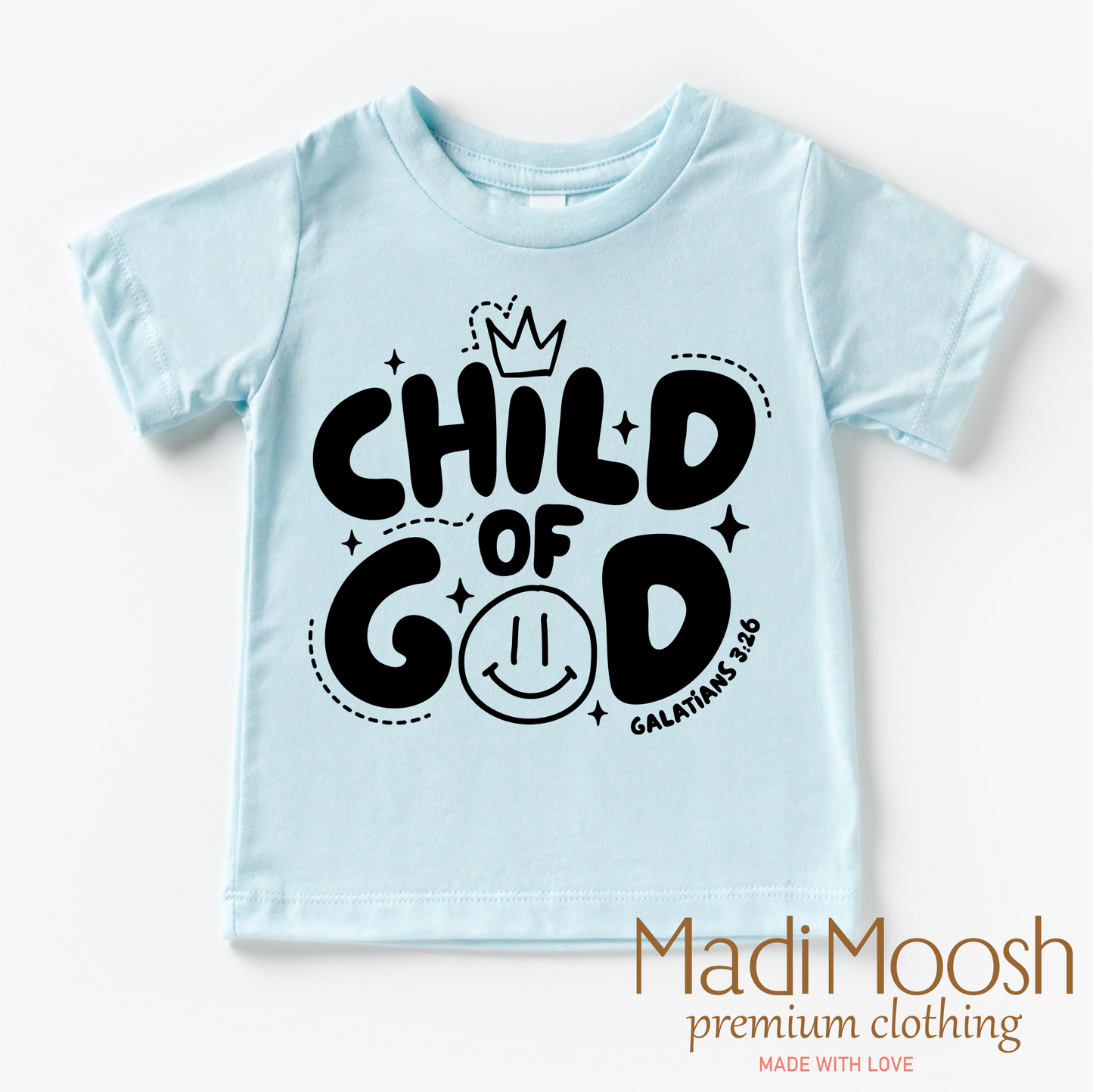 Child Of God Christian Shirt Bella Canvas Cotton Tee Madi Moosh