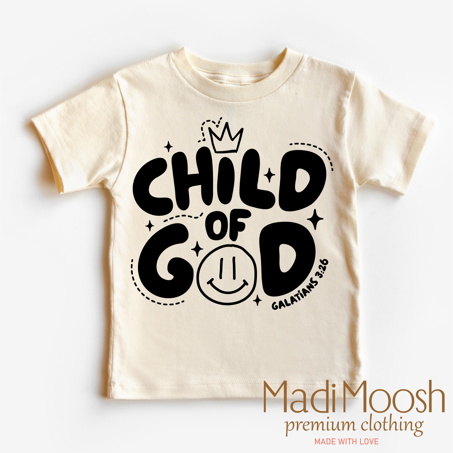 Child Of God Christian Shirt Bella Canvas Cotton Tee Madi Moosh