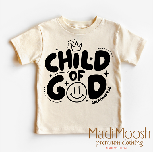 Child Of God Christian Shirt Bella Canvas Cotton Tee Madi Moosh