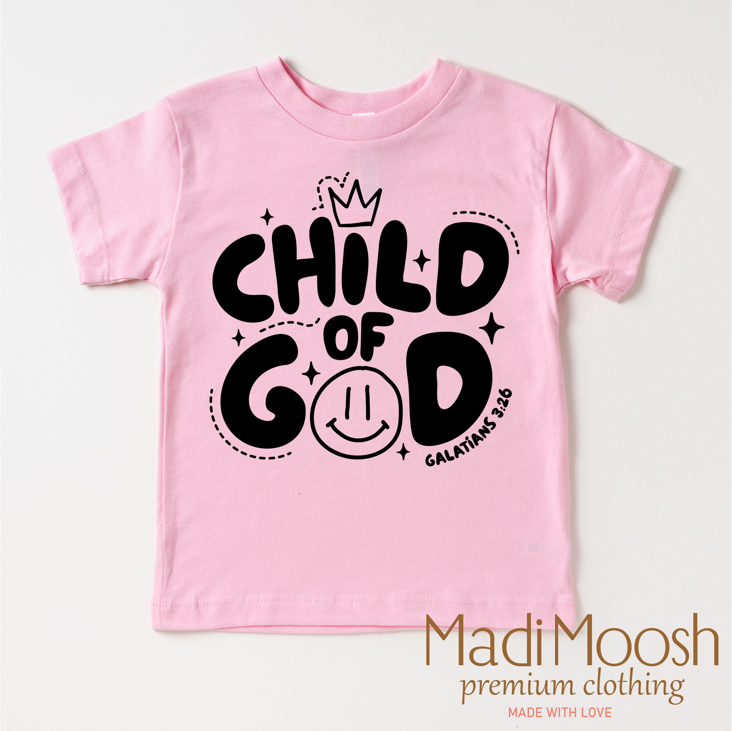 Child Of God Christian Shirt Bella Canvas Cotton Tee Madi Moosh