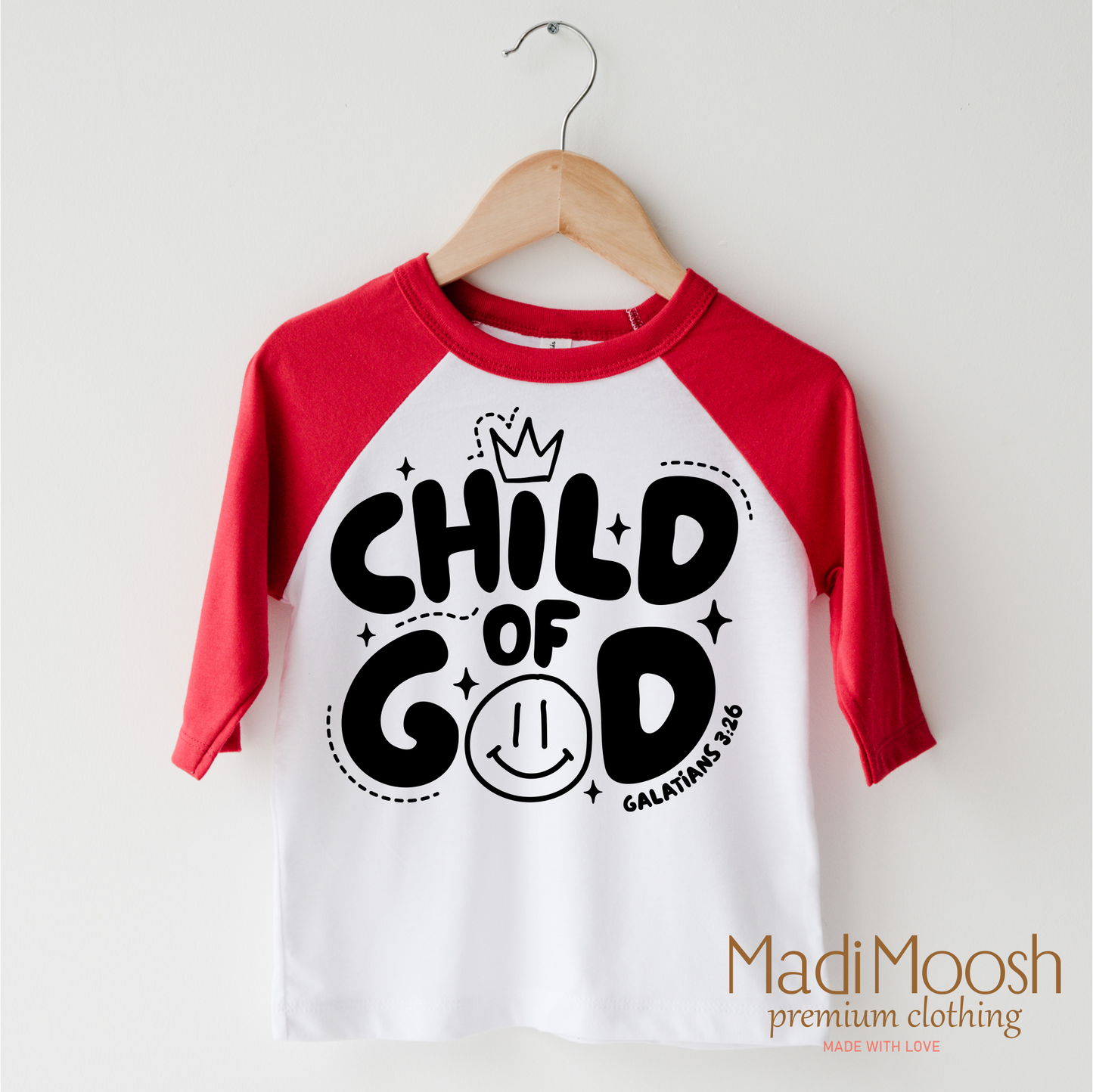 Child Of God Christian Shirt Bella Canvas Cotton Tee Madi Moosh