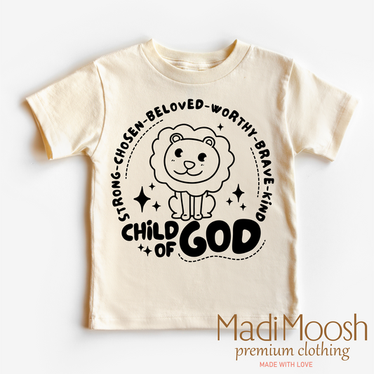 Child Of God Christian Shirt Bella Canvas Tee Madi Moosh