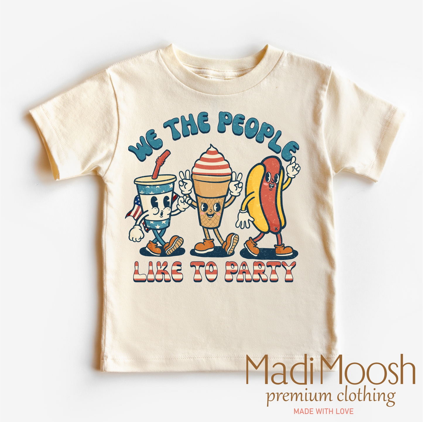 We The People Like To Party Shirt July 4th Cotton Bella Canvas