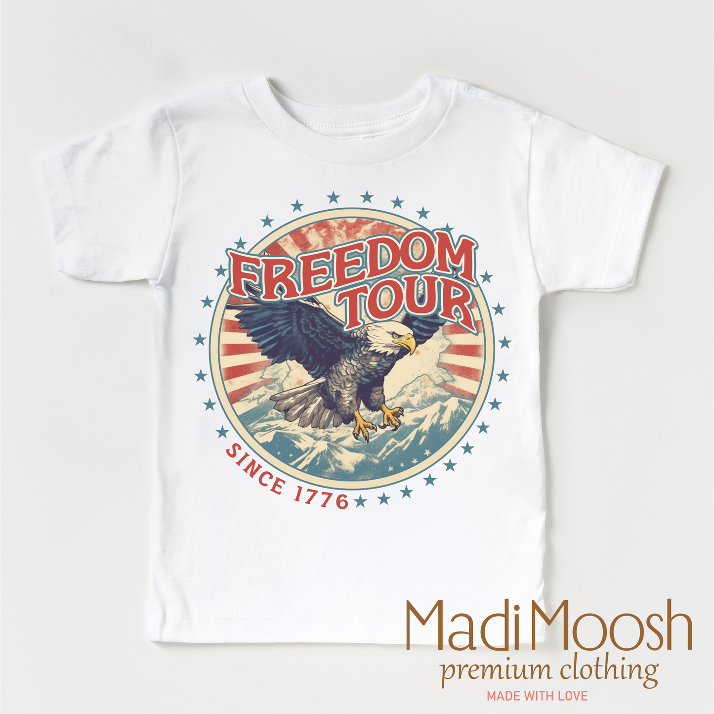 Freedom Tour July 4th Shirt Bella Canvas Madi Moosh