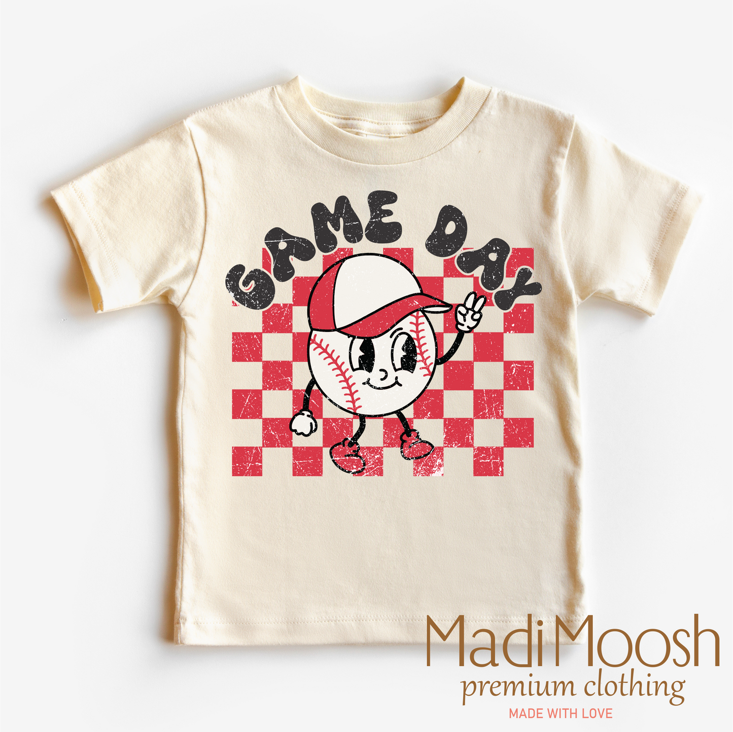 Game Day Baseball Cotton Shirt Bella Canvas Madi Moosh