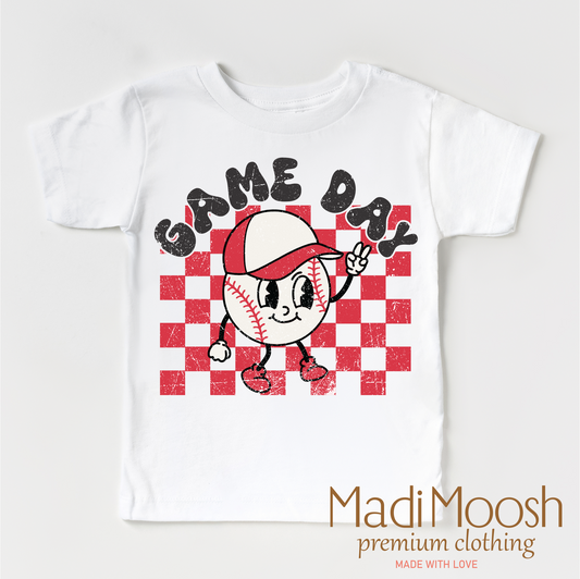 Game Day Baseball Cotton Shirt Bella Canvas Madi Moosh