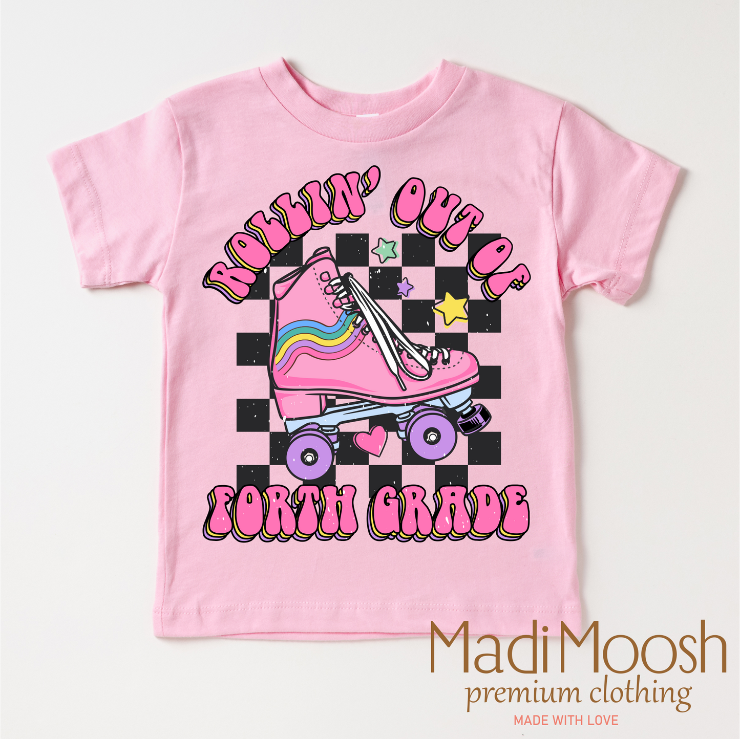 Rollin' Out Of 4th Grade Last Day Of  School Shirt - School Shirt