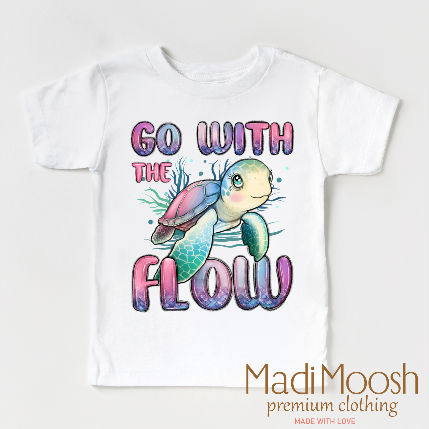 Cute Turtle Shirt Go With The Flow Tee Bella Canvas