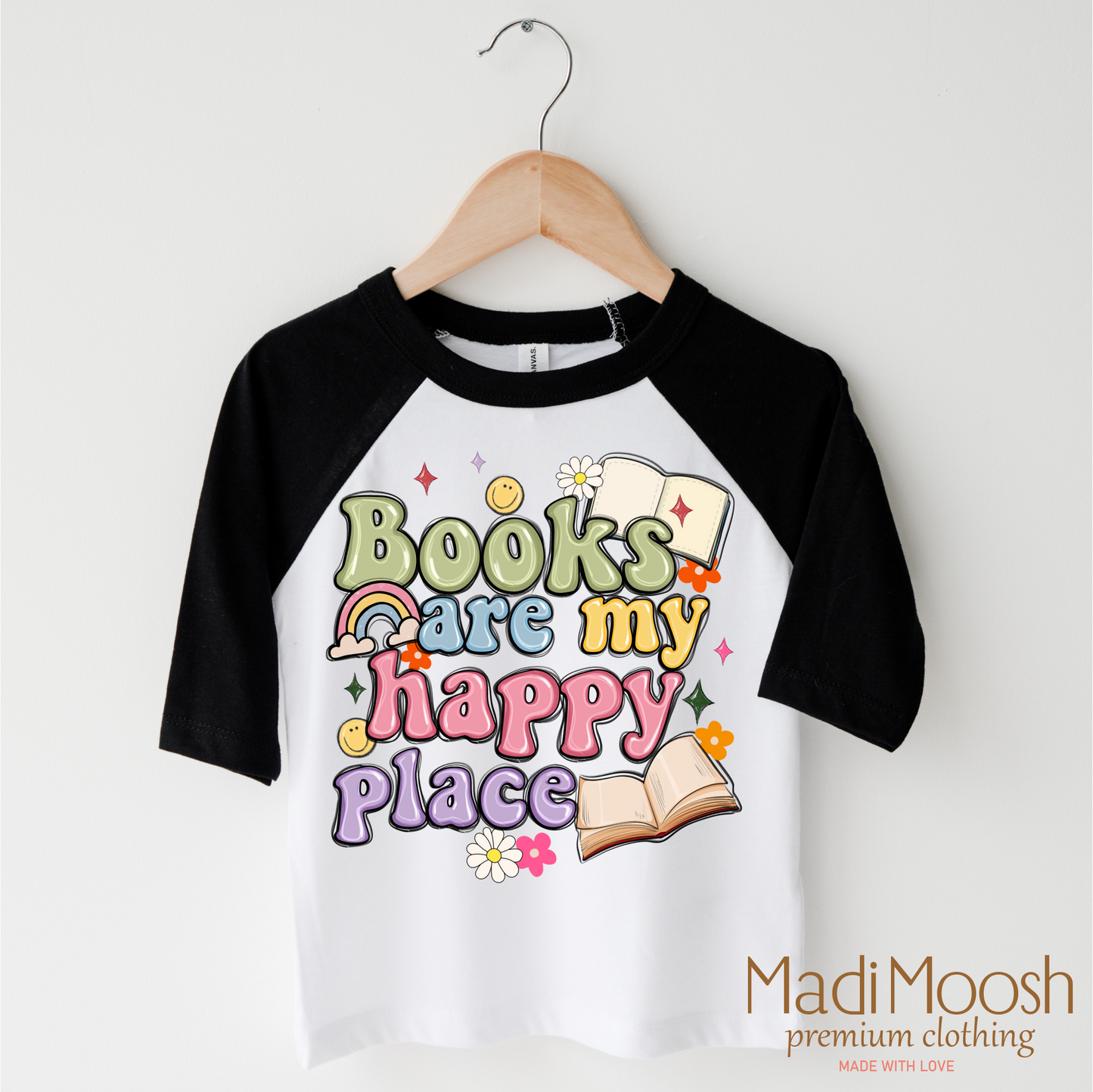 Books Are My Happy Place Reading Shirt - Reading Tee