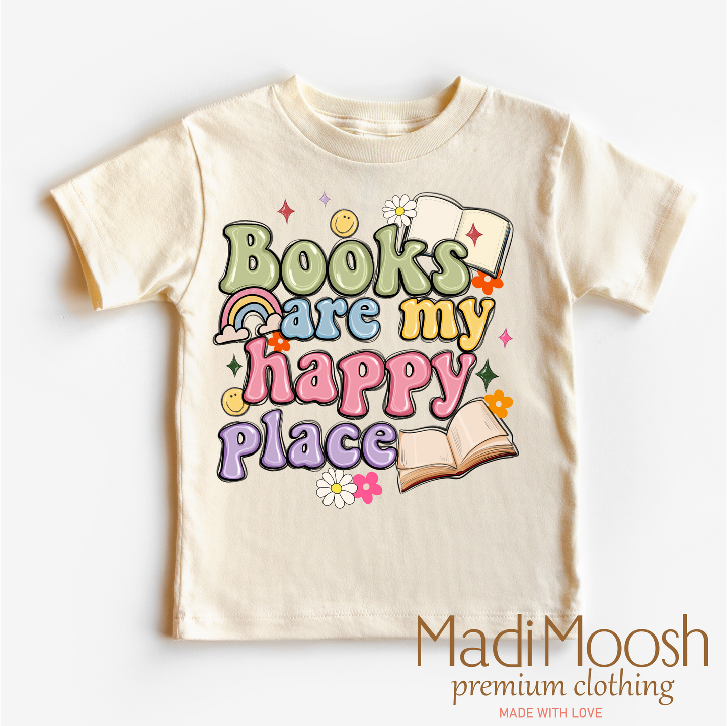 Books Are My Happy Place Reading Shirt - Reading Tee