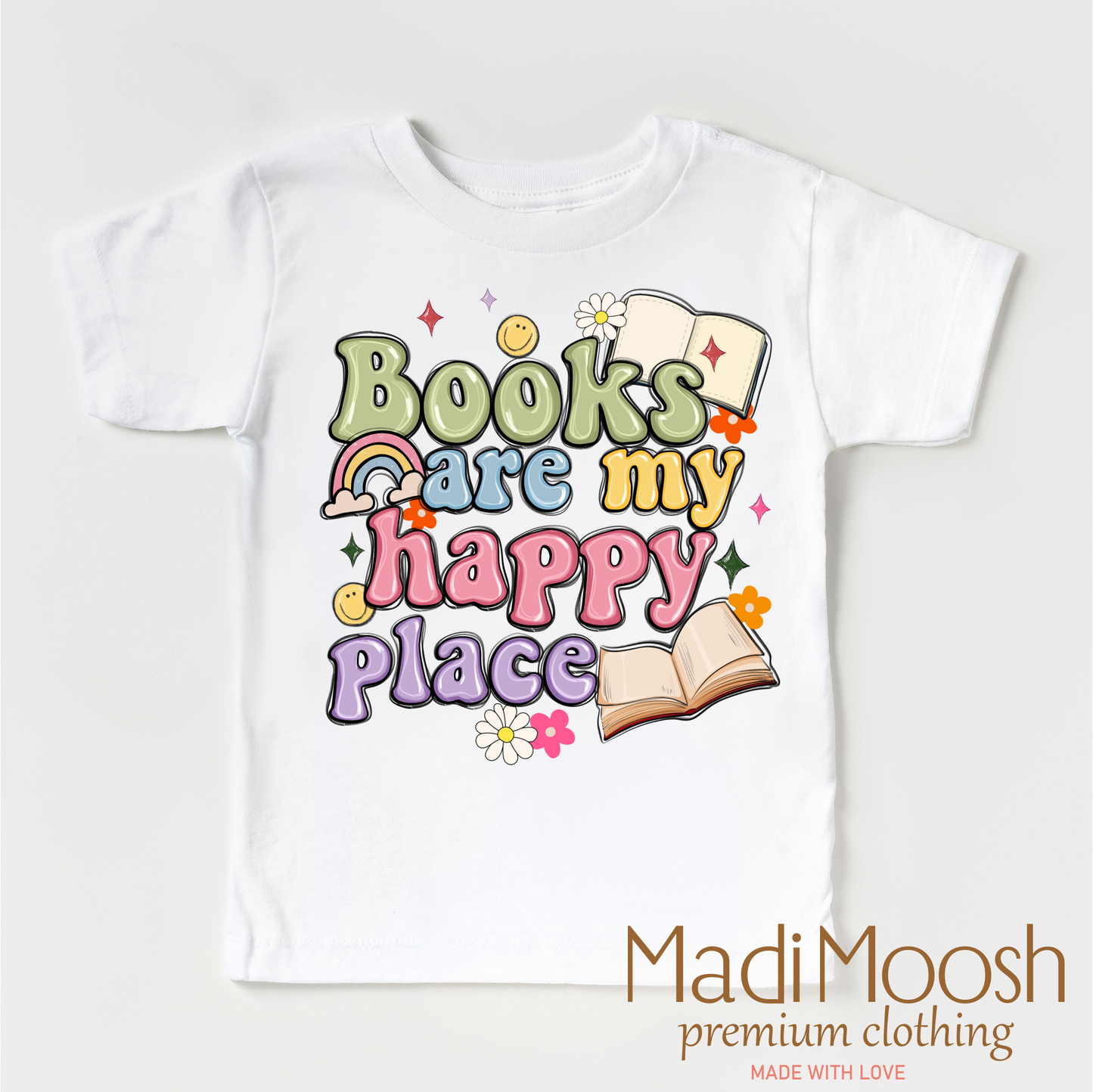 Books Are My Happy Place Reading Shirt - Reading Tee