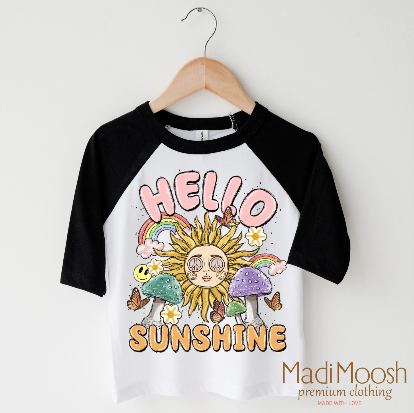 Hello Sunshine Vibrant Casual T-Shirt Bella Canvas