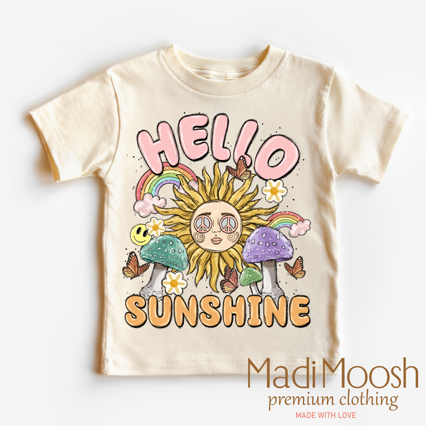 Hello Sunshine Vibrant Casual T-Shirt Bella Canvas