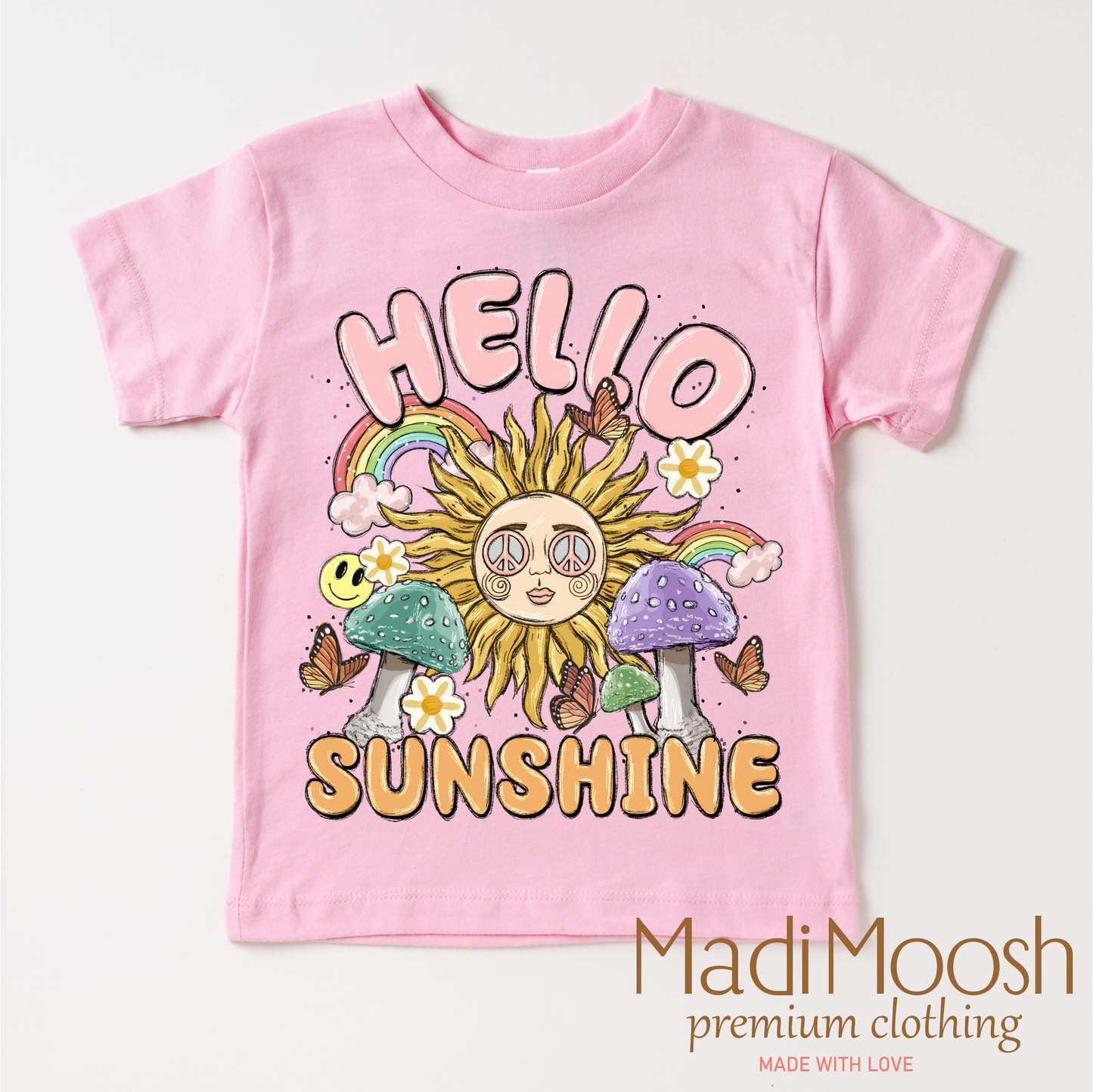 Hello Sunshine Vibrant Casual T-Shirt Bella Canvas