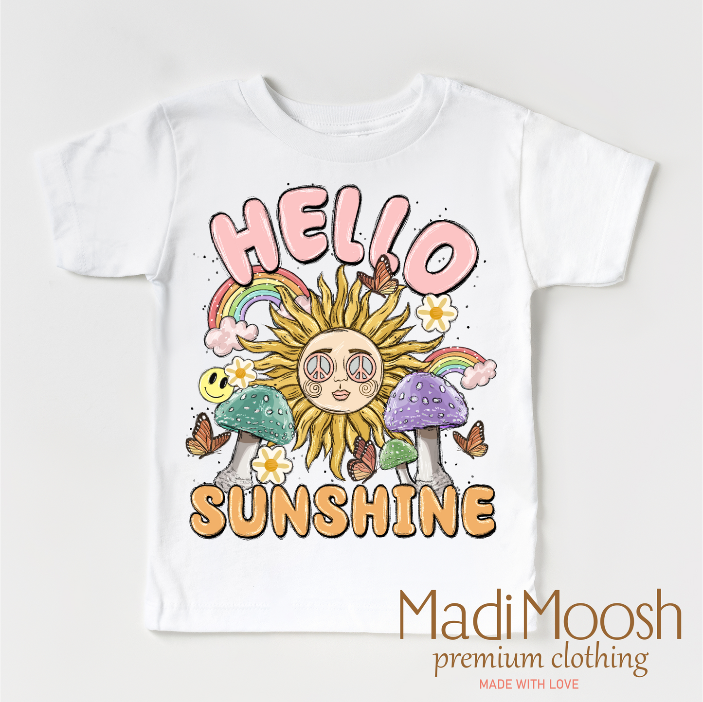 Hello Sunshine Vibrant Casual T-Shirt Bella Canvas