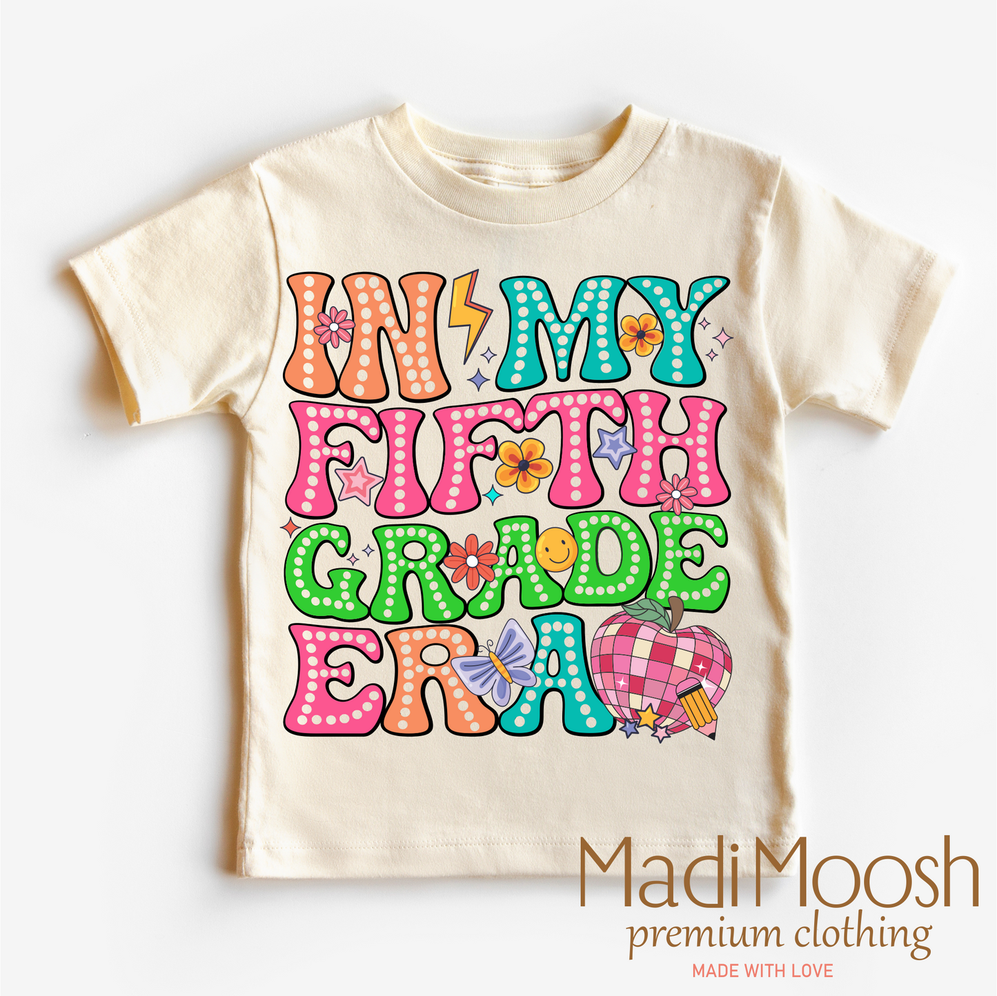 In My 5th Grade Era Back To School Shirt School Shirt Madi Moosh