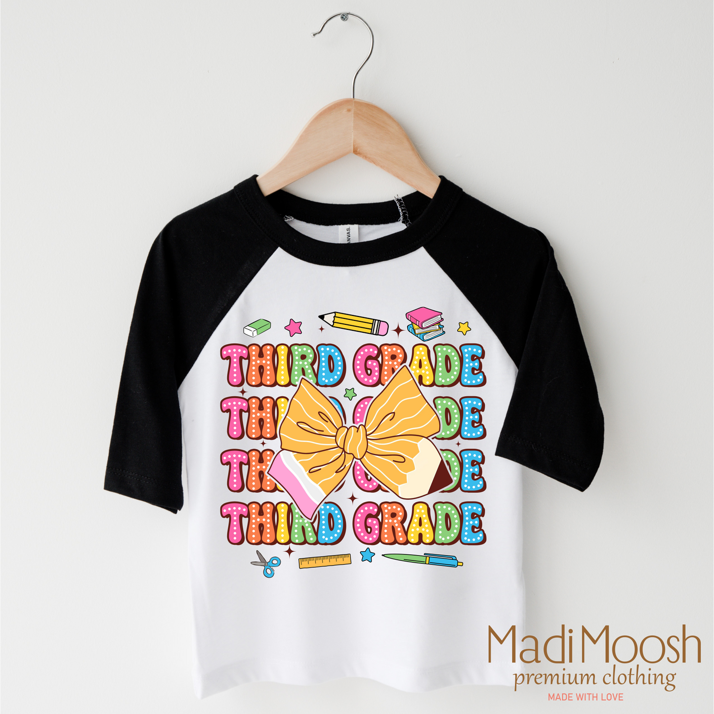 Cute Third Grade Back To School Shirt Madi Moosh