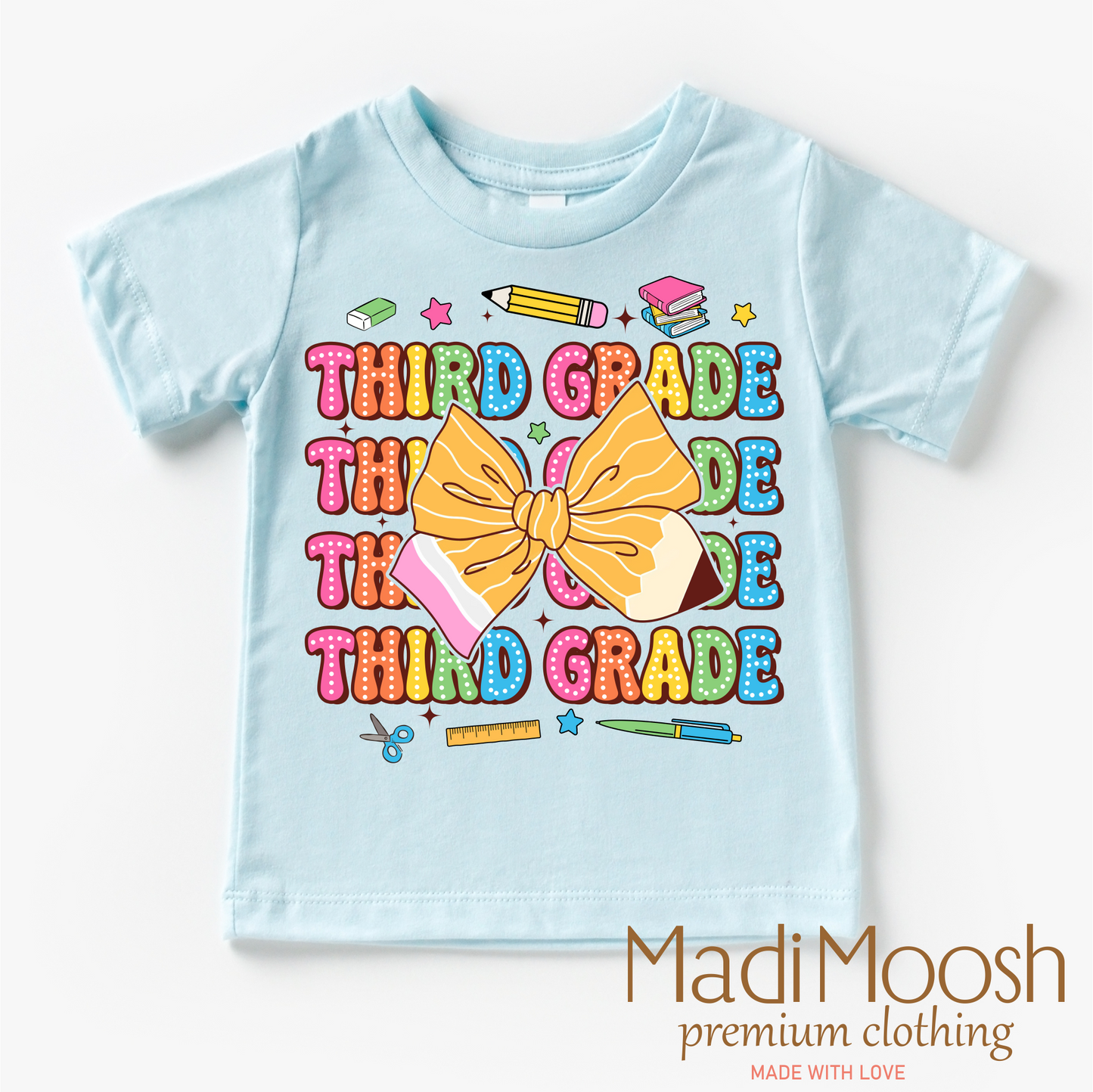 Cute Third Grade Back To School Shirt Madi Moosh