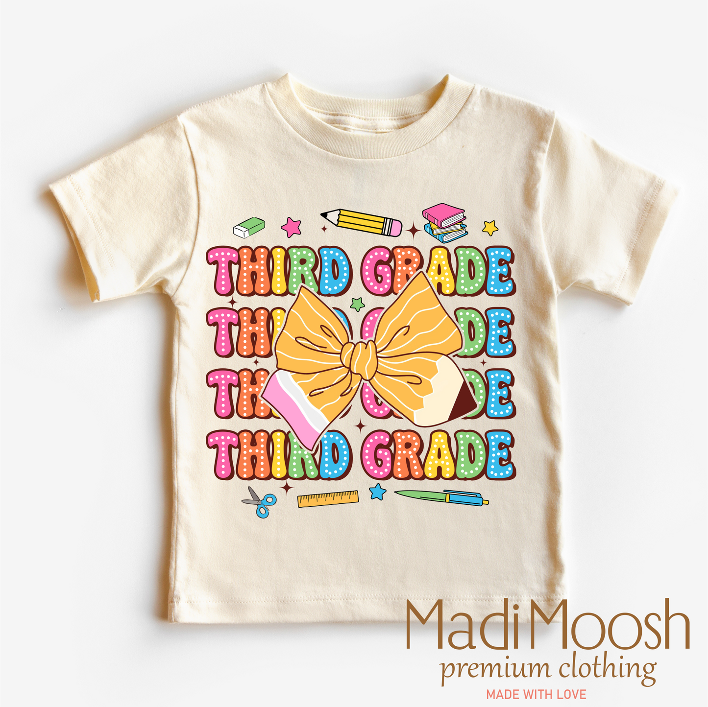 Cute Third Grade Back To School Shirt Madi Moosh