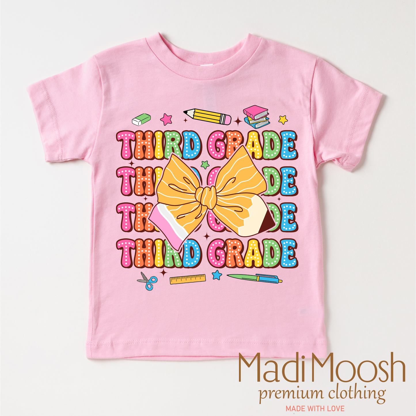 Cute Third Grade Back To School Shirt Madi Moosh