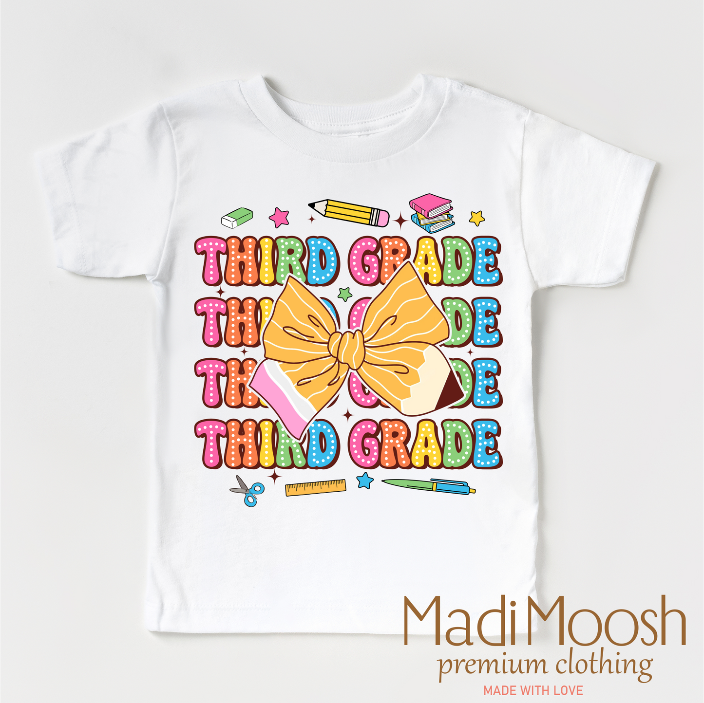 Cute Third Grade Back To School Shirt Madi Moosh