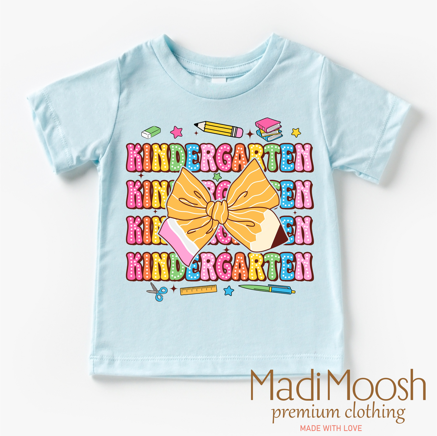 Cute Kindergarten Back To School Shirt Kids T-Shirt Madi Moosh
