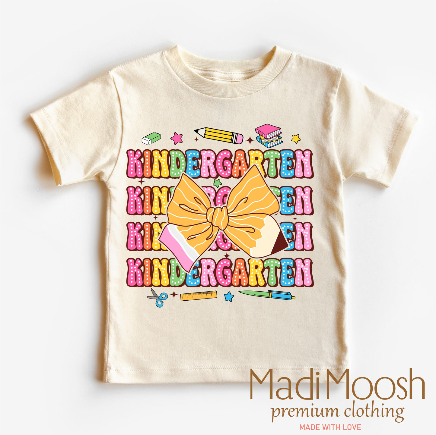 Cute Kindergarten Back To School Shirt Kids T-Shirt Madi Moosh