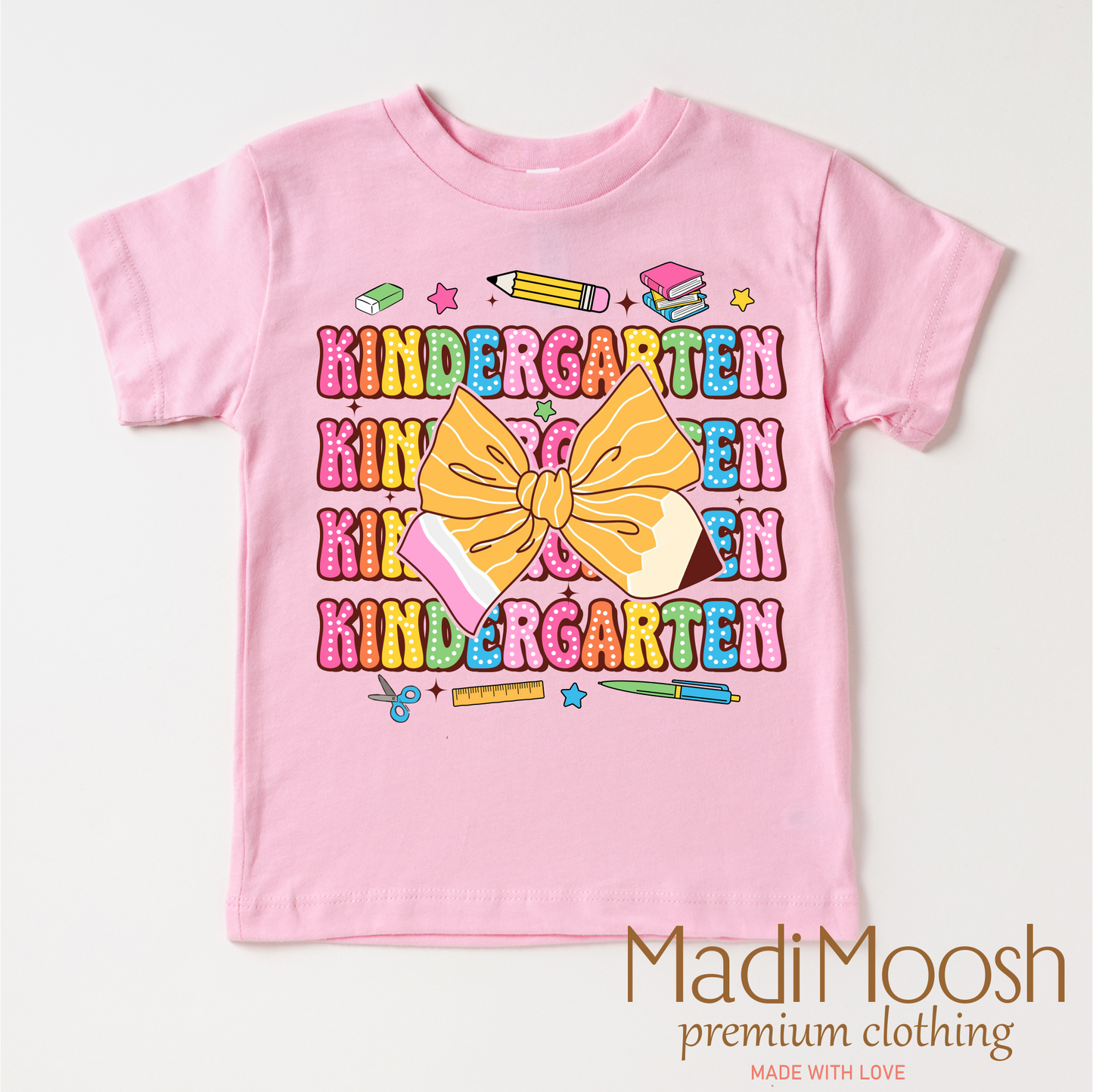 Cute Kindergarten Back To School Shirt Kids T-Shirt Madi Moosh