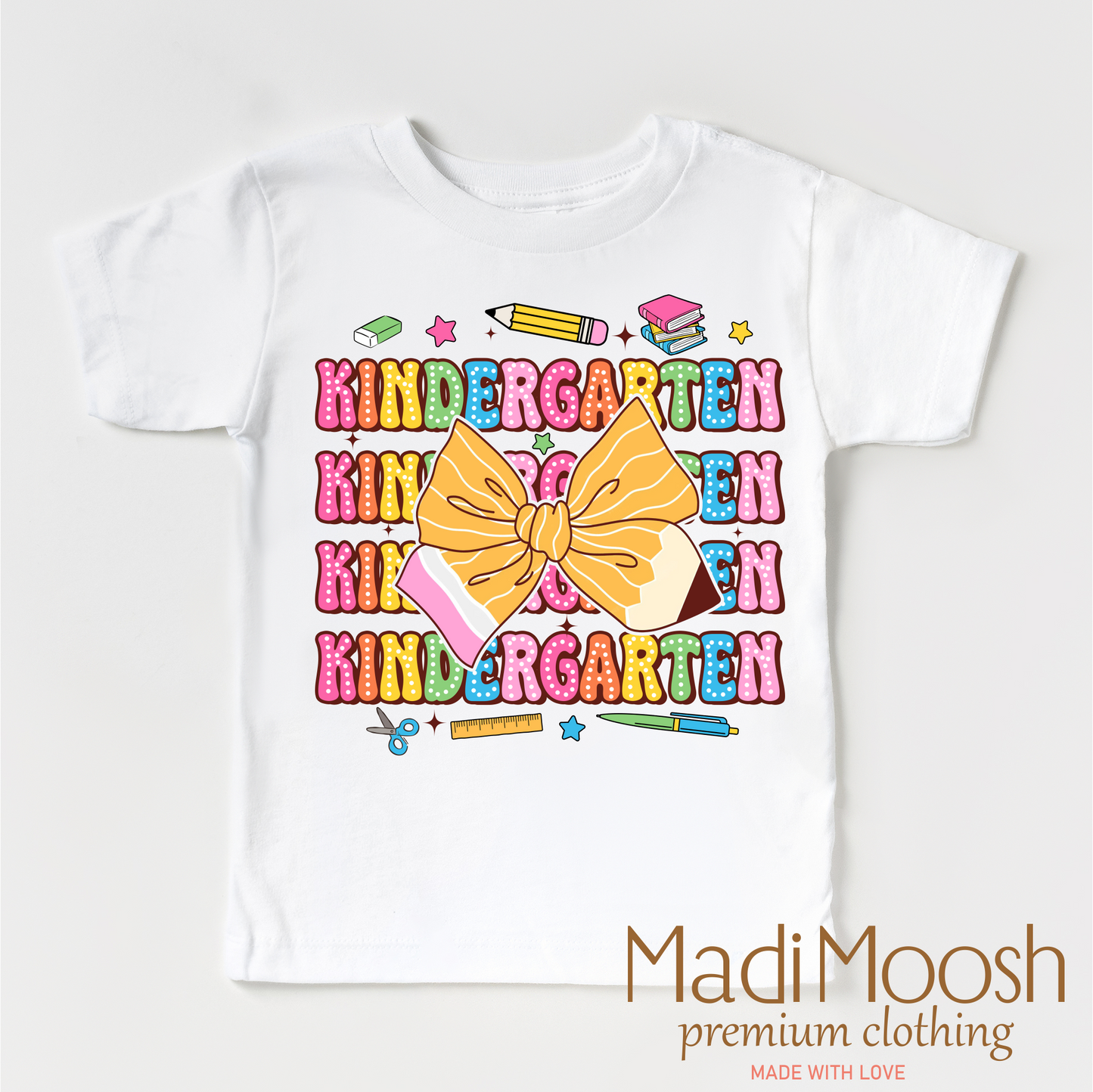 Cute Kindergarten Back To School Shirt Kids T-Shirt Madi Moosh