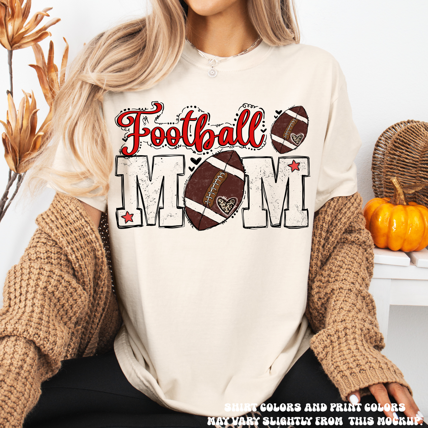 Football Mom Tee Comfort Colors Printed Shirt Madi Moosh