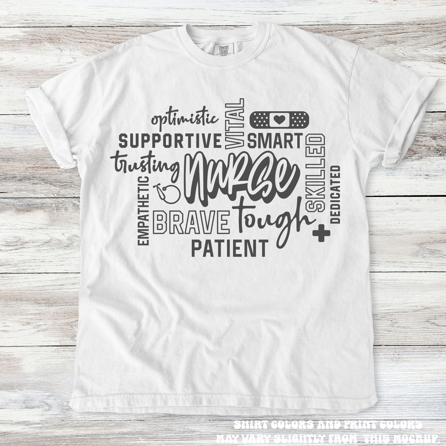 Nurse RN Nursing Student Tee - Printed On Comfort Colors