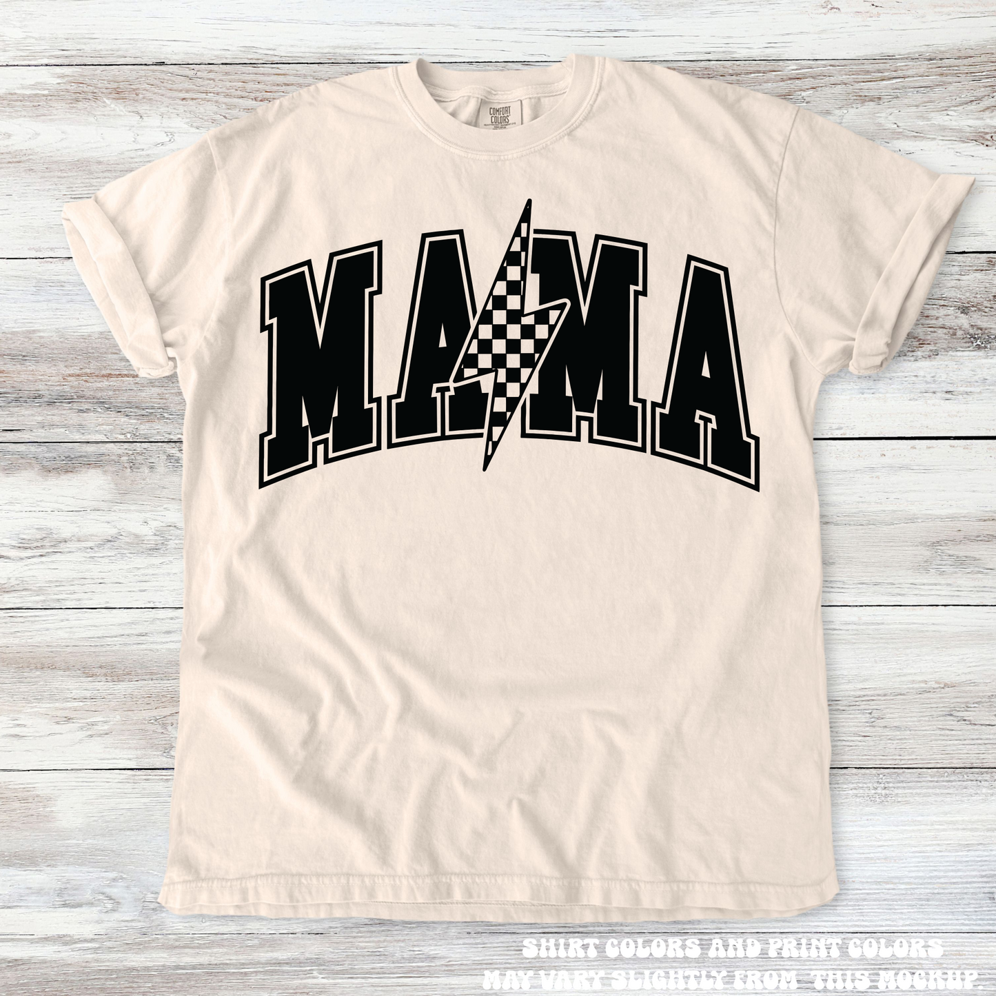 Mama Lighting Bolt Mom Shirt - Printed On Comfort Colors