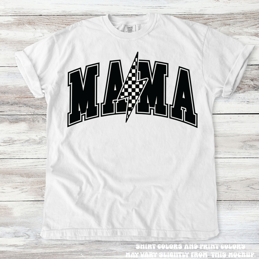 Mama Lighting Bolt Mom Shirt - Printed On Comfort Colors
