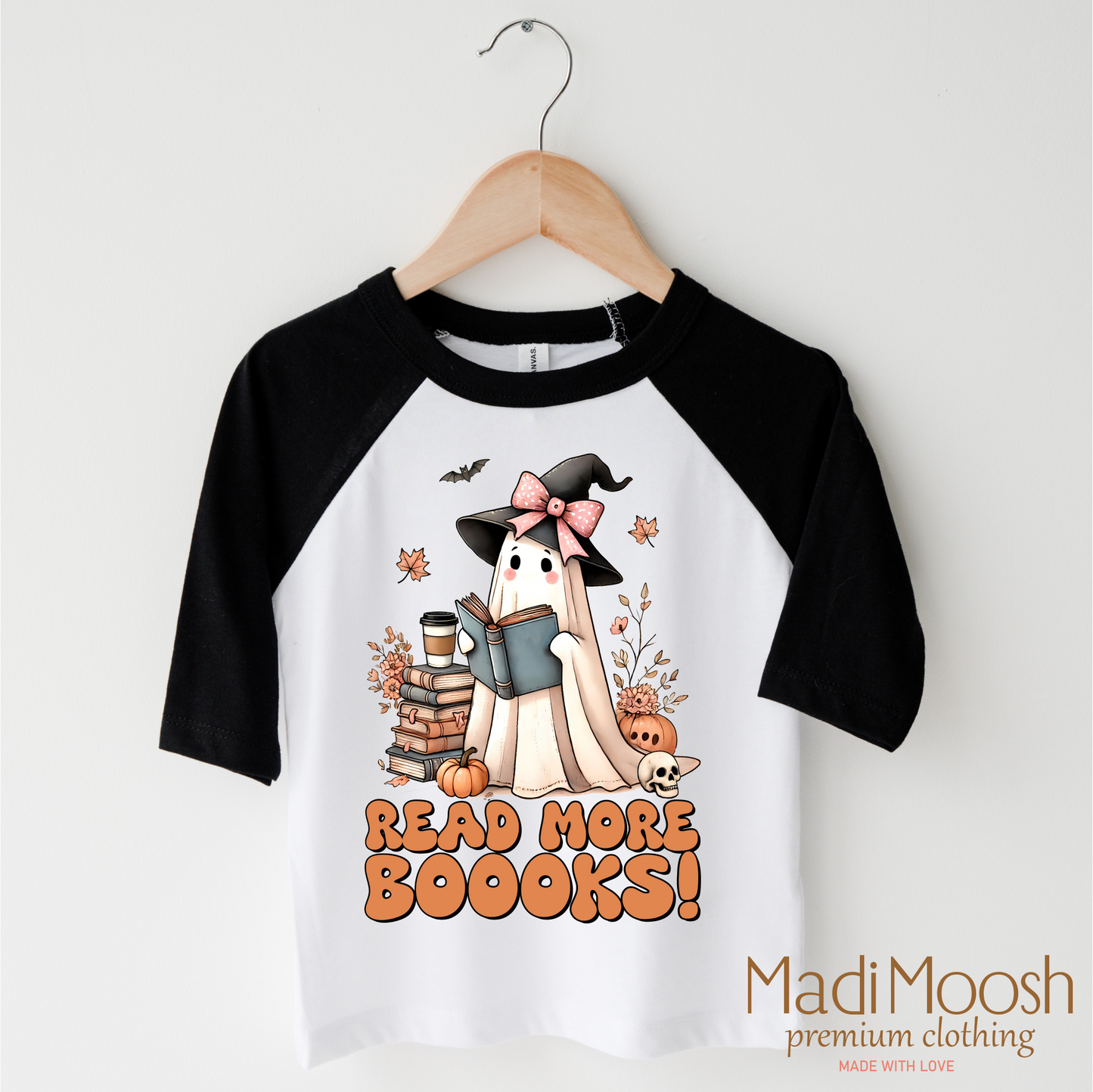 Read More Boooks Halloween Shirt Madi Moosh