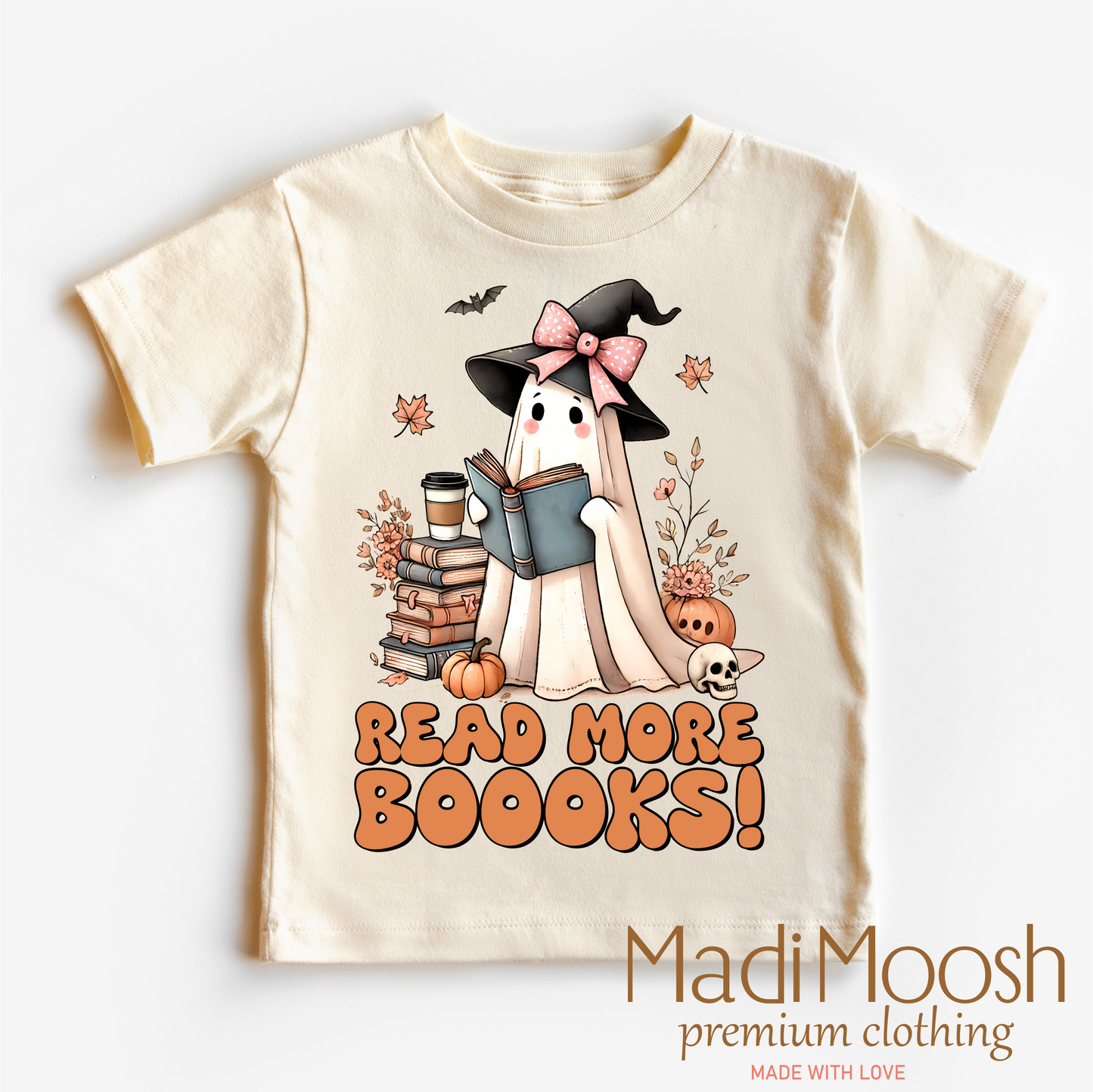 Read More Boooks Halloween Shirt Madi Moosh