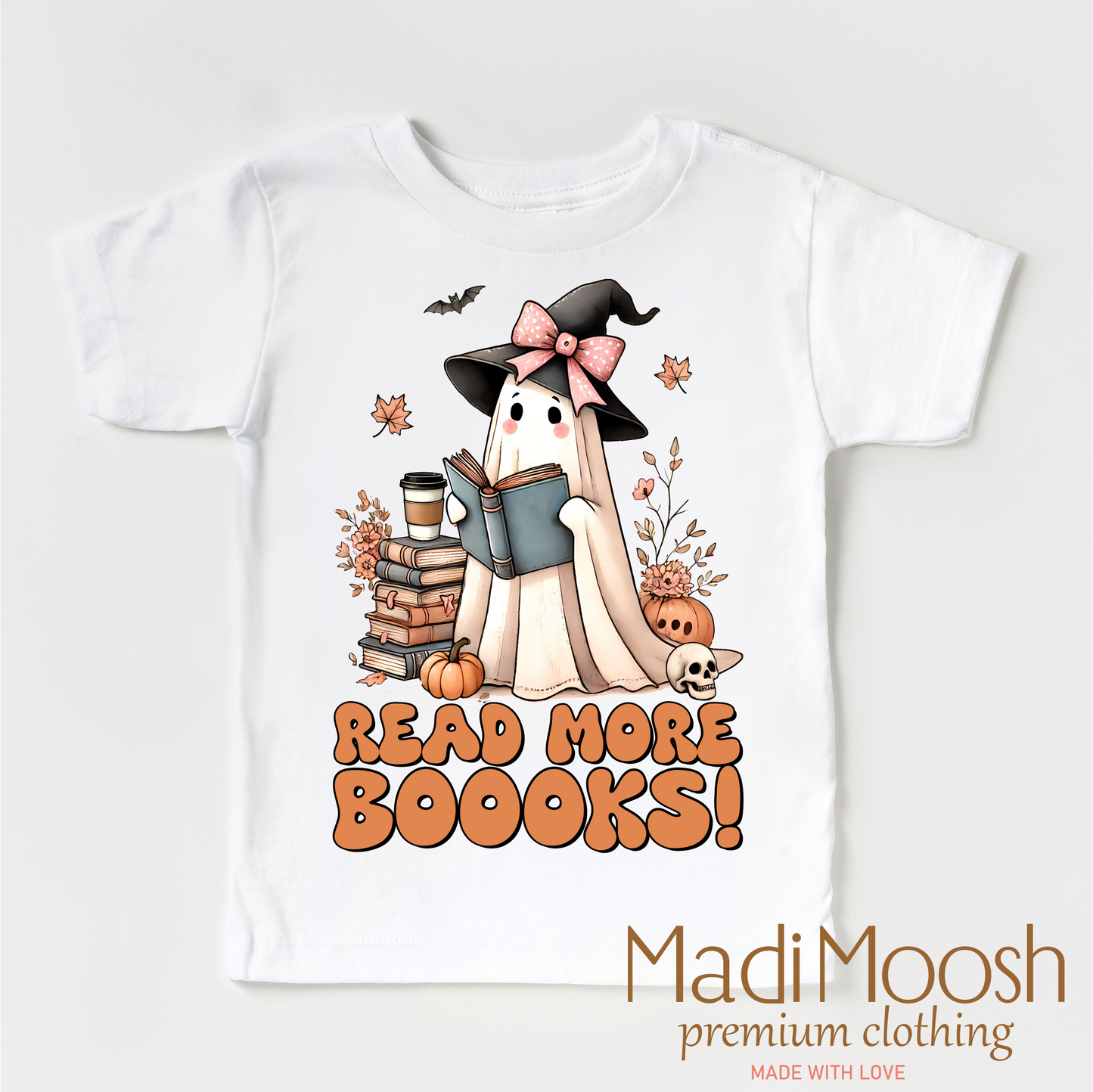 Read More Boooks Halloween Shirt Madi Moosh