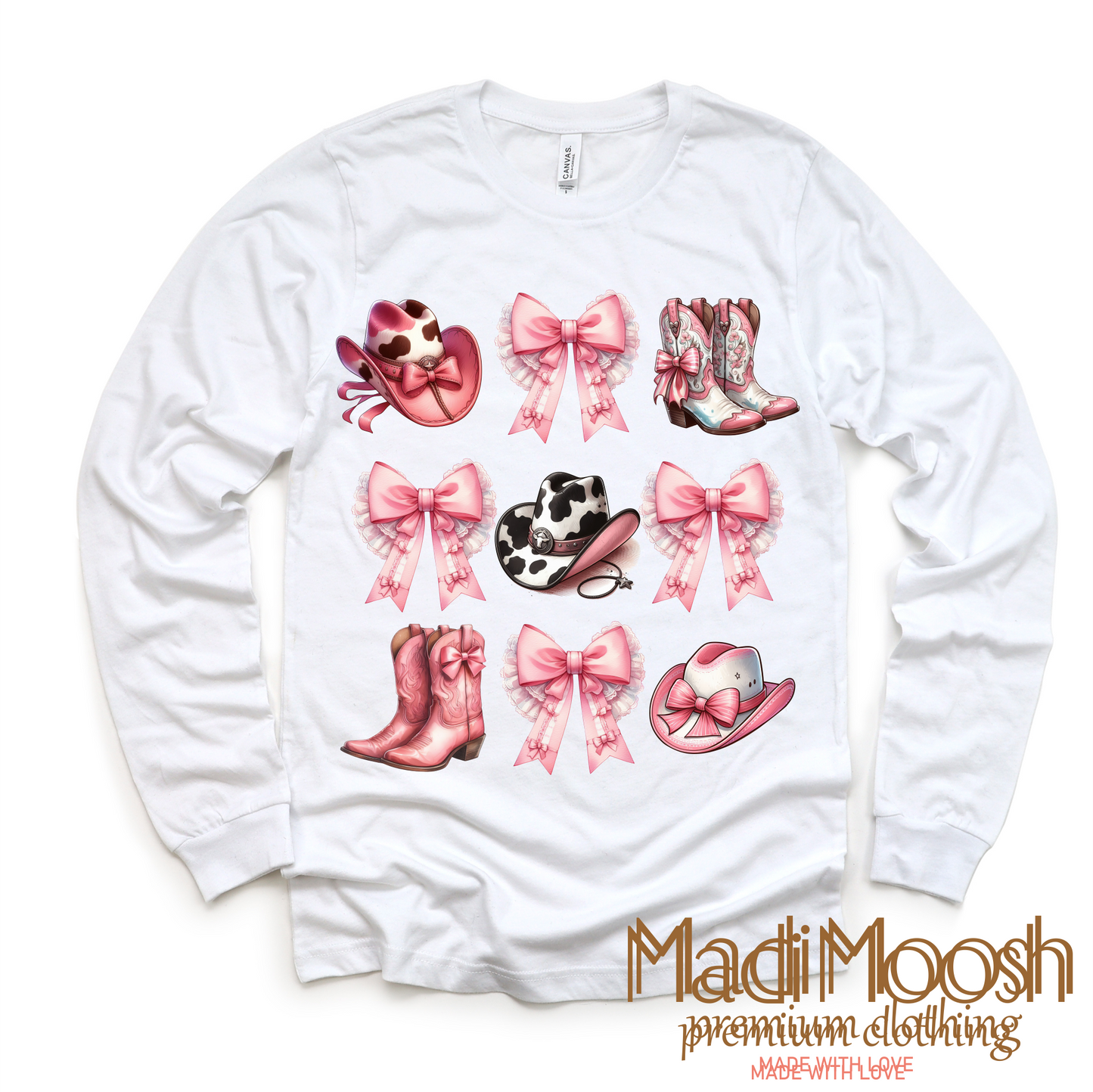 Cowgirl Country Bows And Boots Shirt Comfortable Cowgirl Tee Madi Moosh